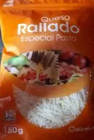 Mängden socker i Queso rallado especial pasta