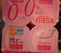 Mängden socker i Yogurt 0% sabor a fresa