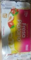 Mängden socker i Yogur Sabor Fresa y Platano