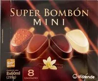 Mängden socker i Super bombón mini