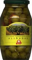 Mängden socker i Aceitunas verdes enteras aliñadas "Alipende" Variedad Manzanilla