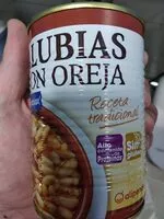 Mängden socker i Alubias con oreja