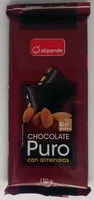 Mängden socker i Chocolate puro con almendras