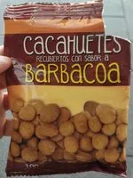Mängden socker i Cacahuete recubiertos con sabor a barbacoa