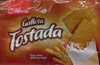 Mängden socker i Galleta tostada