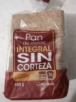 Mängden socker i Pan de molde integral sin corteza