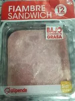 Mängden socker i Fiambre sandwich