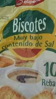 Mängden socker i Biscotes Muy bajo contenido en sal