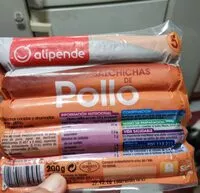 Mängden socker i Salchichas de pollo