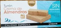 Mängden socker i Turrón crema de almendras