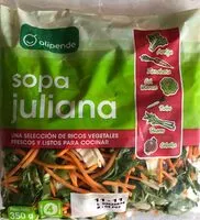Mängden socker i Verduras frescas para Sopa juliana