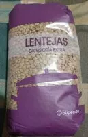 Mängden socker i Lentejas categoría extra