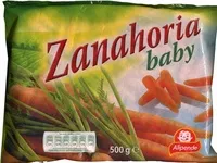 Mängden socker i Zanahorias baby congeladas "Alipende"