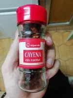 Mängden socker i Cayena en rama