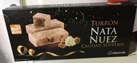 Mängden socker i Turrón nata nuez