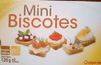 Mängden socker i Mini biscotes