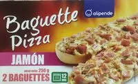 Mängden socker i Baguette pizza jamón