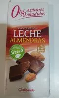 Mängden socker i Chocolate con leche almendras