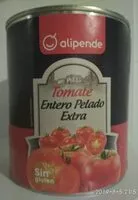 Mängden socker i Tomate entero pelado extra