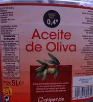 Mängden socker i Aceite de Oliva 0,4°