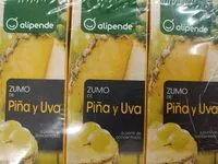 Mängden socker i Zumo de piña y uva