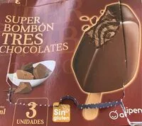 Mängden socker i Super bombon tres chocolates