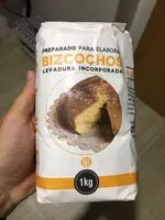 Mängden socker i Harina de trigo preparada para bizcochos