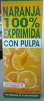 Mängden socker i Naranja 100% exprimida con pulpa