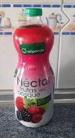 Mängden socker i Nectar frutas del bosque