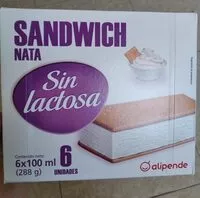 Mängden socker i Sandwich nata sin lactosa