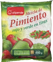 Mängden socker i Mezcla de pimiento rojo y verde en tiras