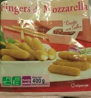 Mängden socker i Fingers de Mozarella