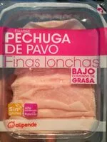 Mängden socker i Pechuga de pavo lonchas finas