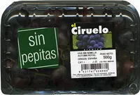 Mängden socker i Uvas negras sin semillas "El Ciruelo"