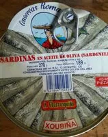 Mängden socker i Sardinas en aceite de oliva