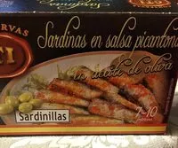 Mängden socker i Sardinas en salsa picantona