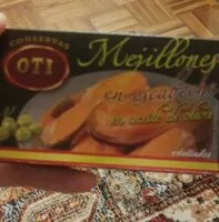 Mängden socker i Mejillones en escabeche (aceite de oliva)