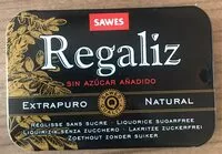 Mängden socker i Regaliz sin azúcar