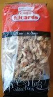 Mängden socker i Nueces. Frutos secos