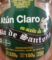Mängden socker i Atún Claro en aceite de Oliva