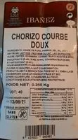 Mängden socker i Chorizo courbe doux
