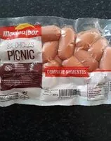 Mängden socker i Salchichas picnic