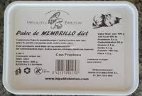 Mängden socker i Dulce de membrillo diet
