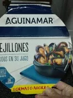 Mängden socker i Mejillones cocidos su jugo