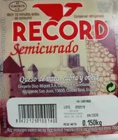 Mängden socker i Record semicurado