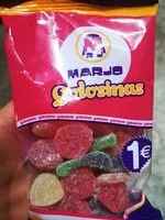 Mängden socker i Golosinas