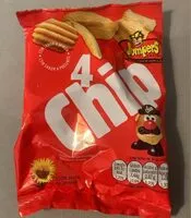 Mängden socker i 4 chip