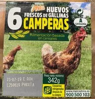 Mängden socker i Huevos frescos de gallinas camperas