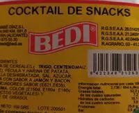 Mängden socker i Cocktail de snacks