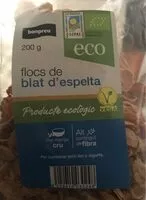 Mängden socker i Flocs de blat de espelta